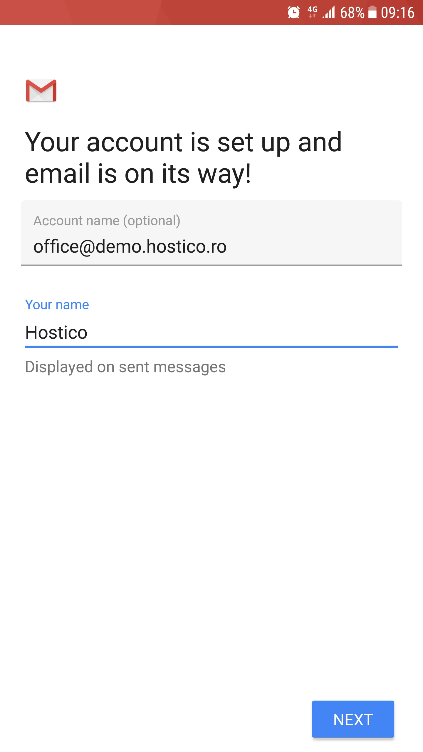 Jūsu konts ir iestatīts e-pasts