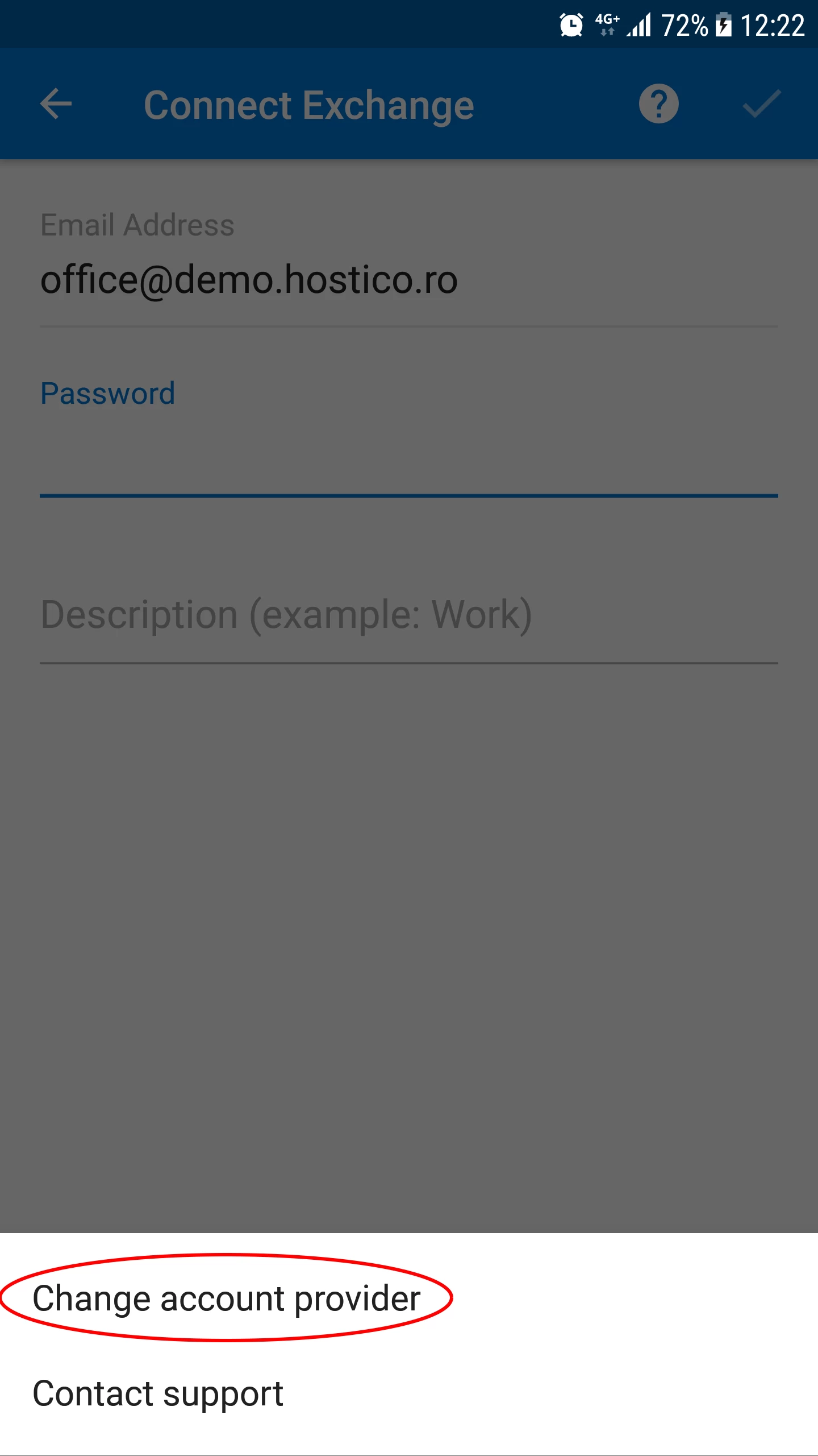 Izmainīt konta sniedzēju