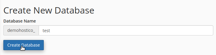 cpanel postql database