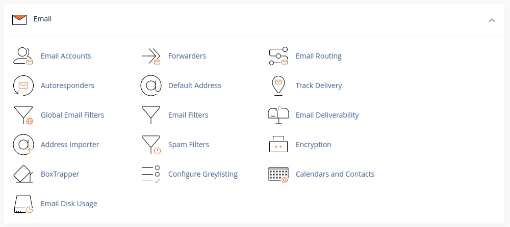 Conturi de e-mail cPanel