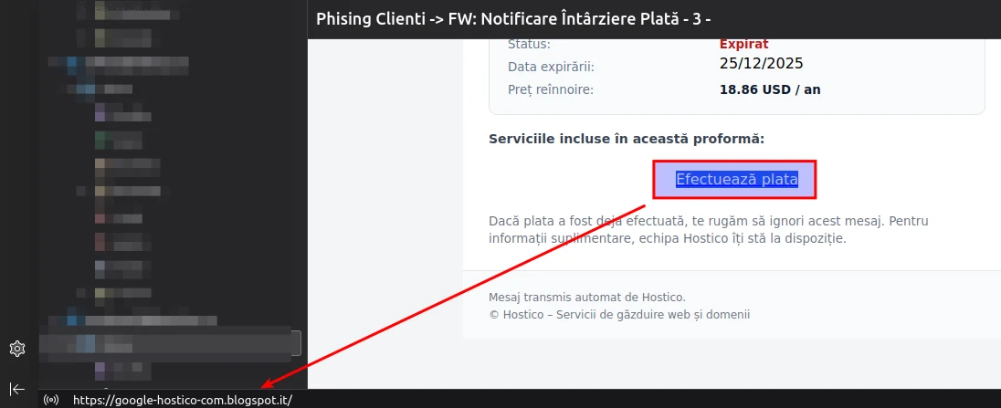 Spama saites pārbaude